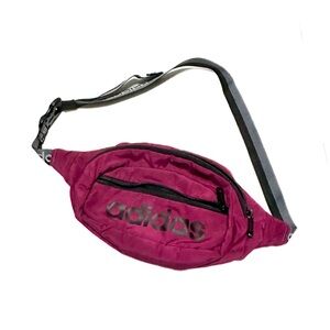Adidas Core Waistpack Belt Bag Berry Burgundy Deep Fuchsia Crossbody Fannypack